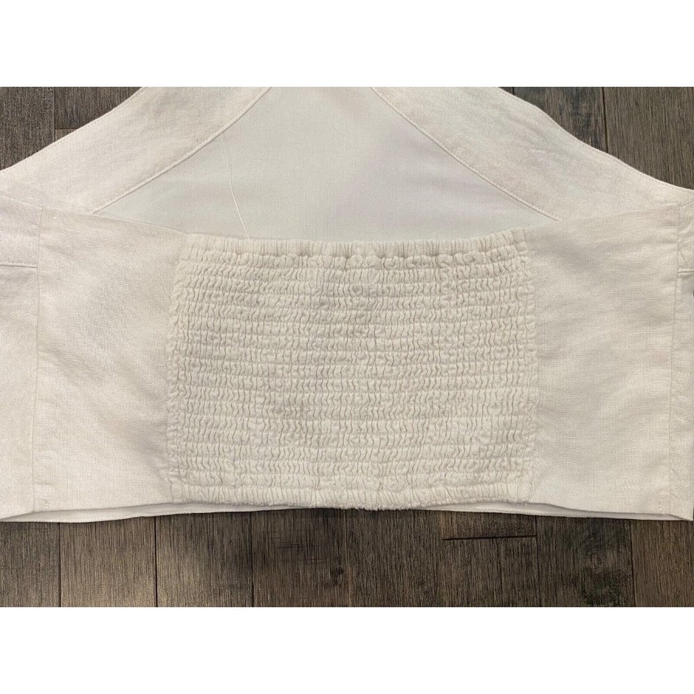 🚫SOLD🚫NWT Abercrombie & Fitch Linen-Blend Halter Top - Picture 3 of 6